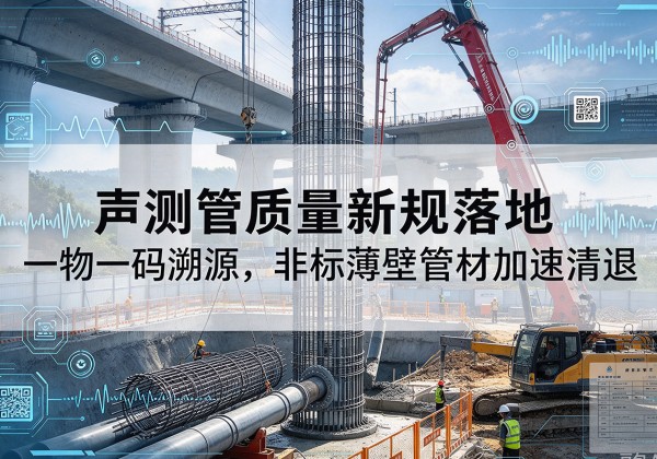 米东声测管质量新规落地，一物一码溯源，非标薄壁管材加速清退